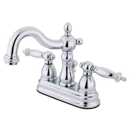 Kingston Brass KS1601TL 4" Centerset Bathroom Faucet, Polished Chrome KS1601TL